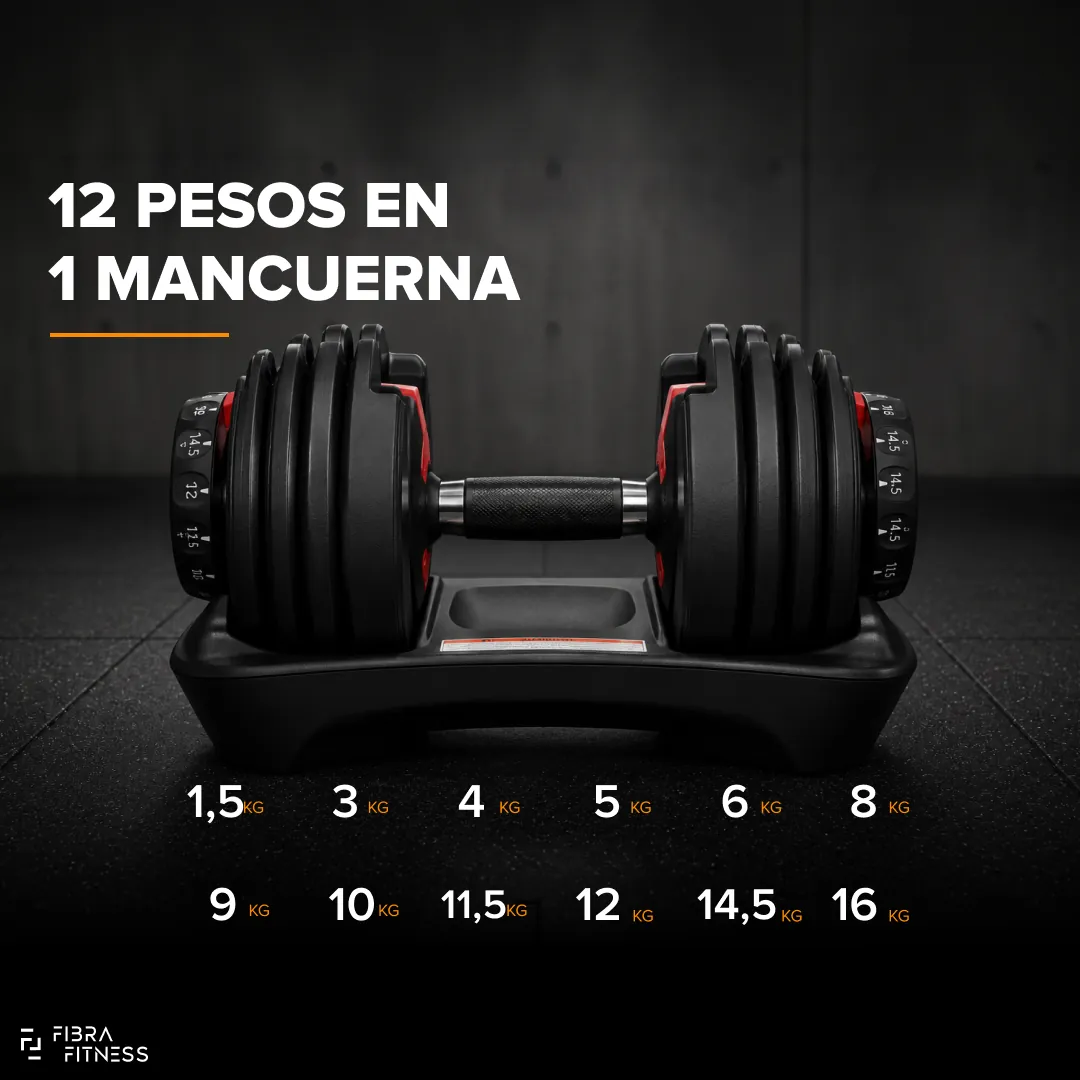 Mancuerna ajustable 16 kg