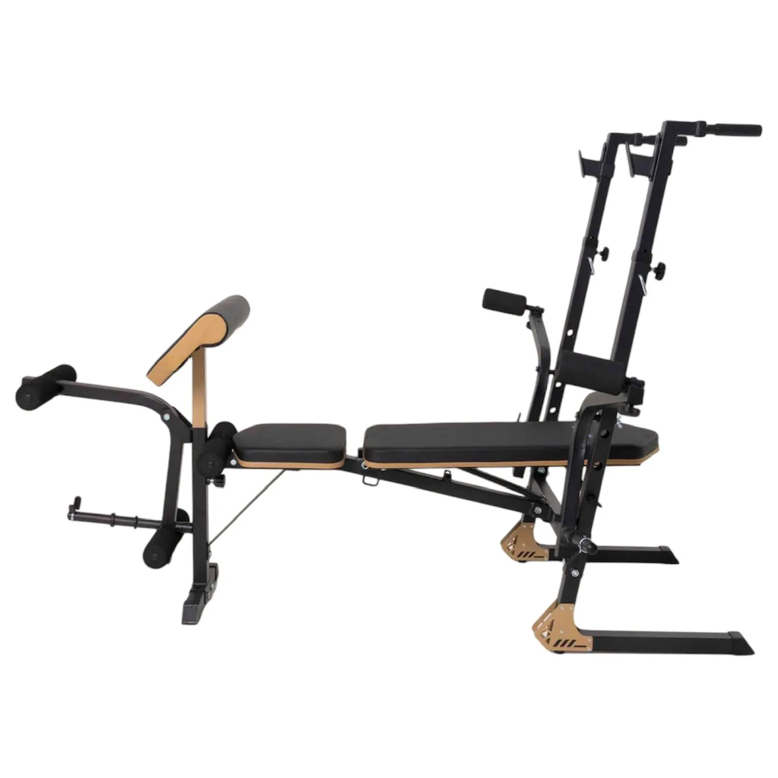 Banco regulable Scott con soporte para barra