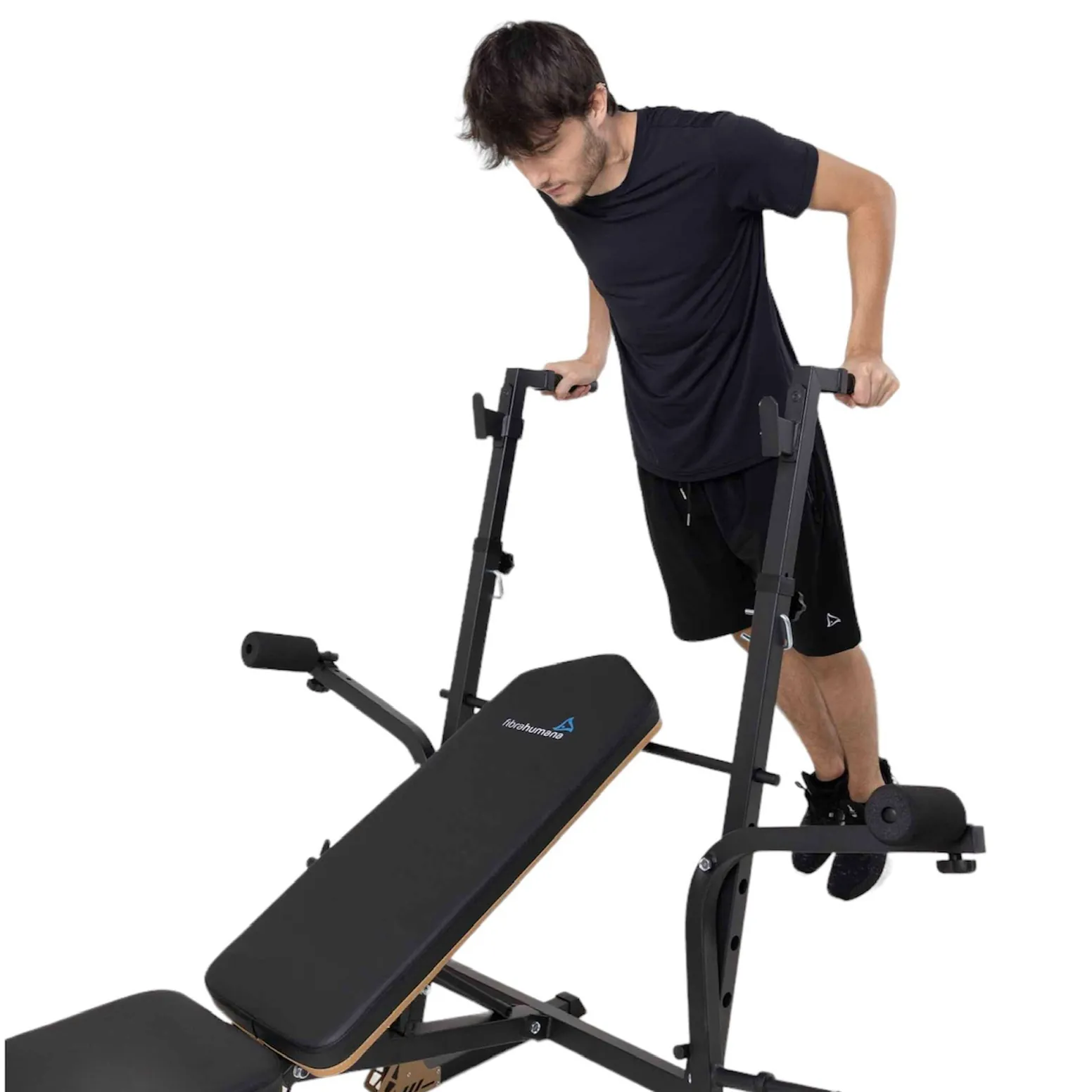 Banco regulable Scott con soporte para barra
