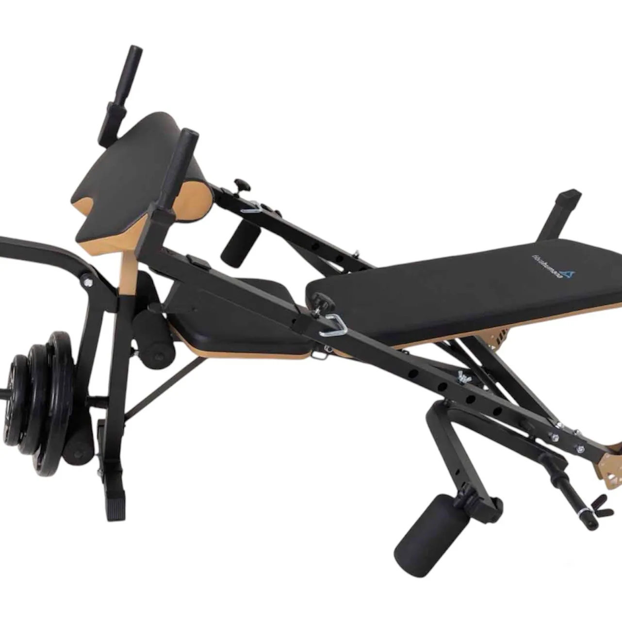 Banco regulable Scott con soporte para barra