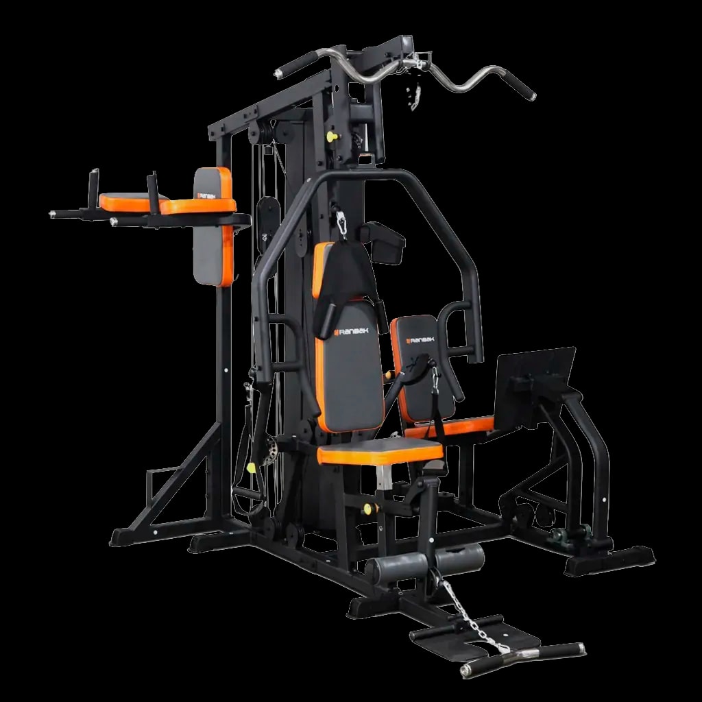 Multigimnasio con prensa y flexor 80 kg