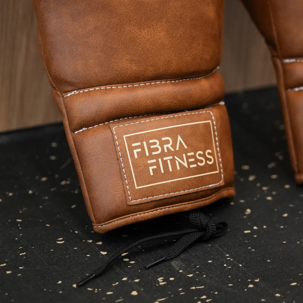 Guantes de boxeo de microfibra con cordones