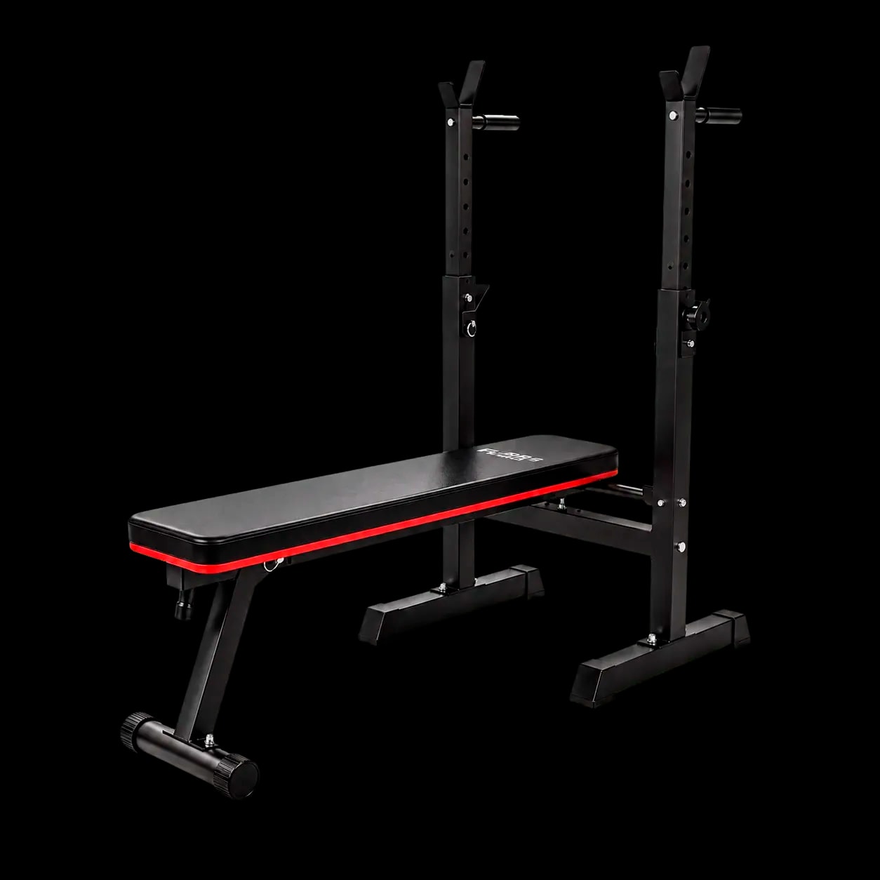 Banco plano con soporte para barra