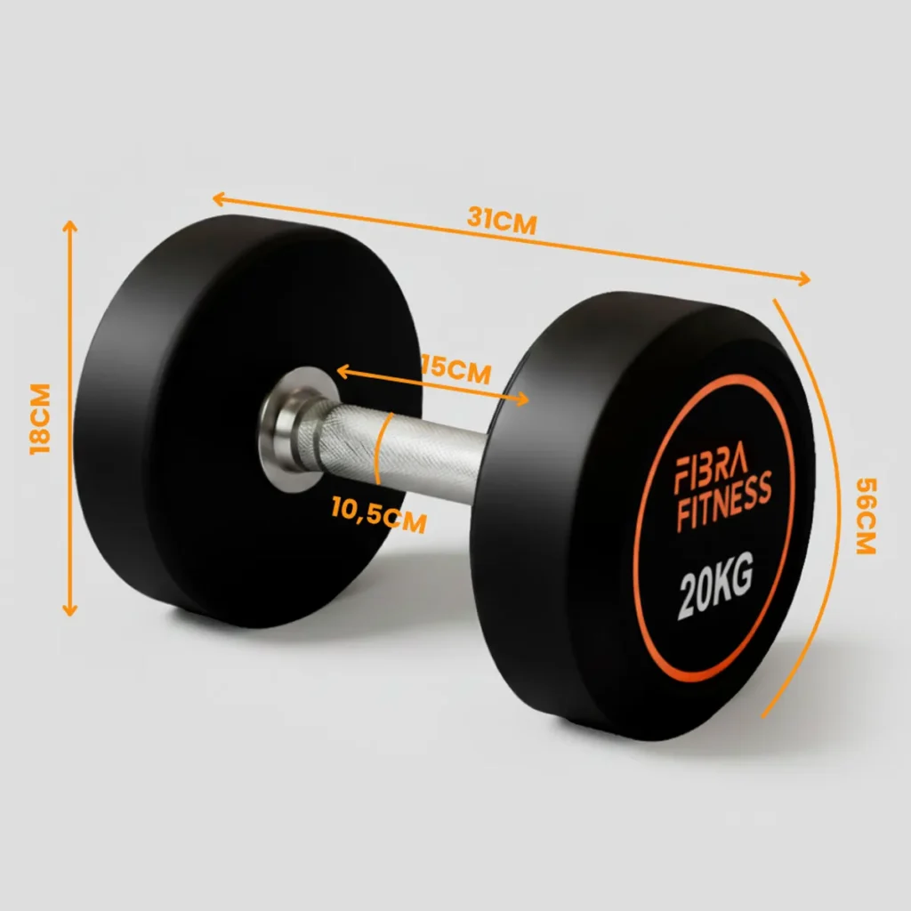 Mancuerna engomada 20 kg