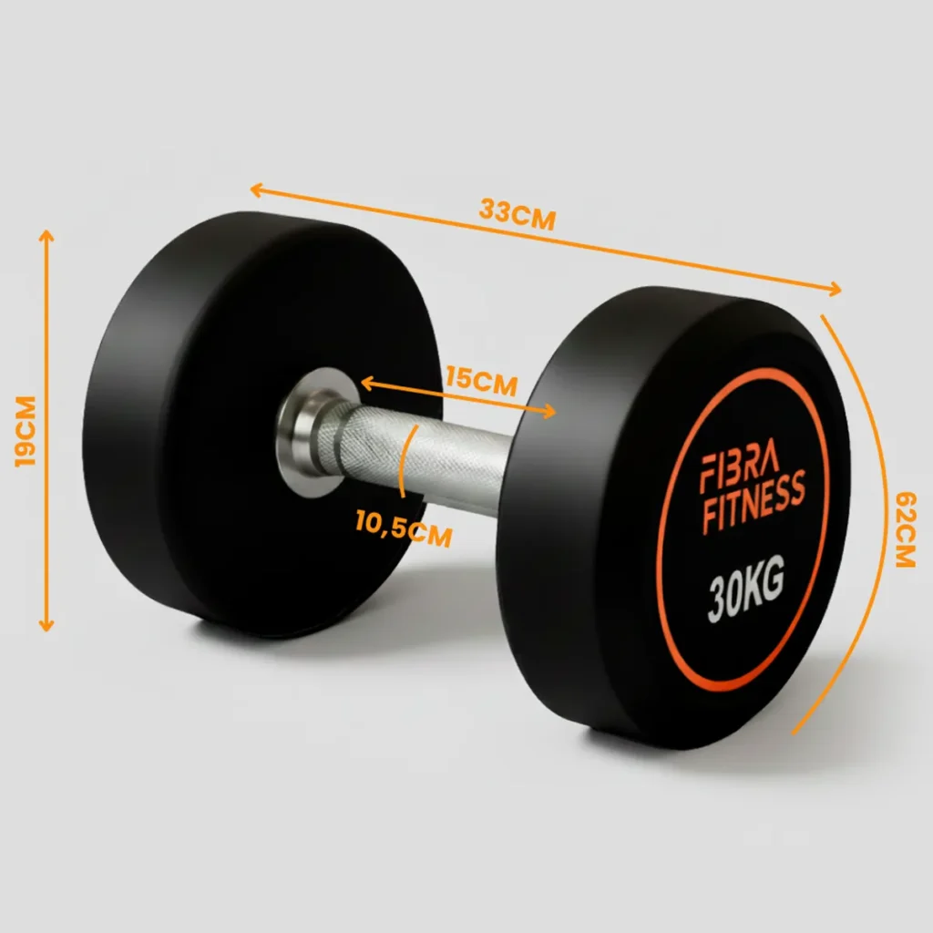 Mancuerna engomada 30 kg