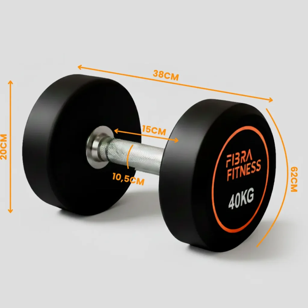 Mancuerna engomada 40 kg