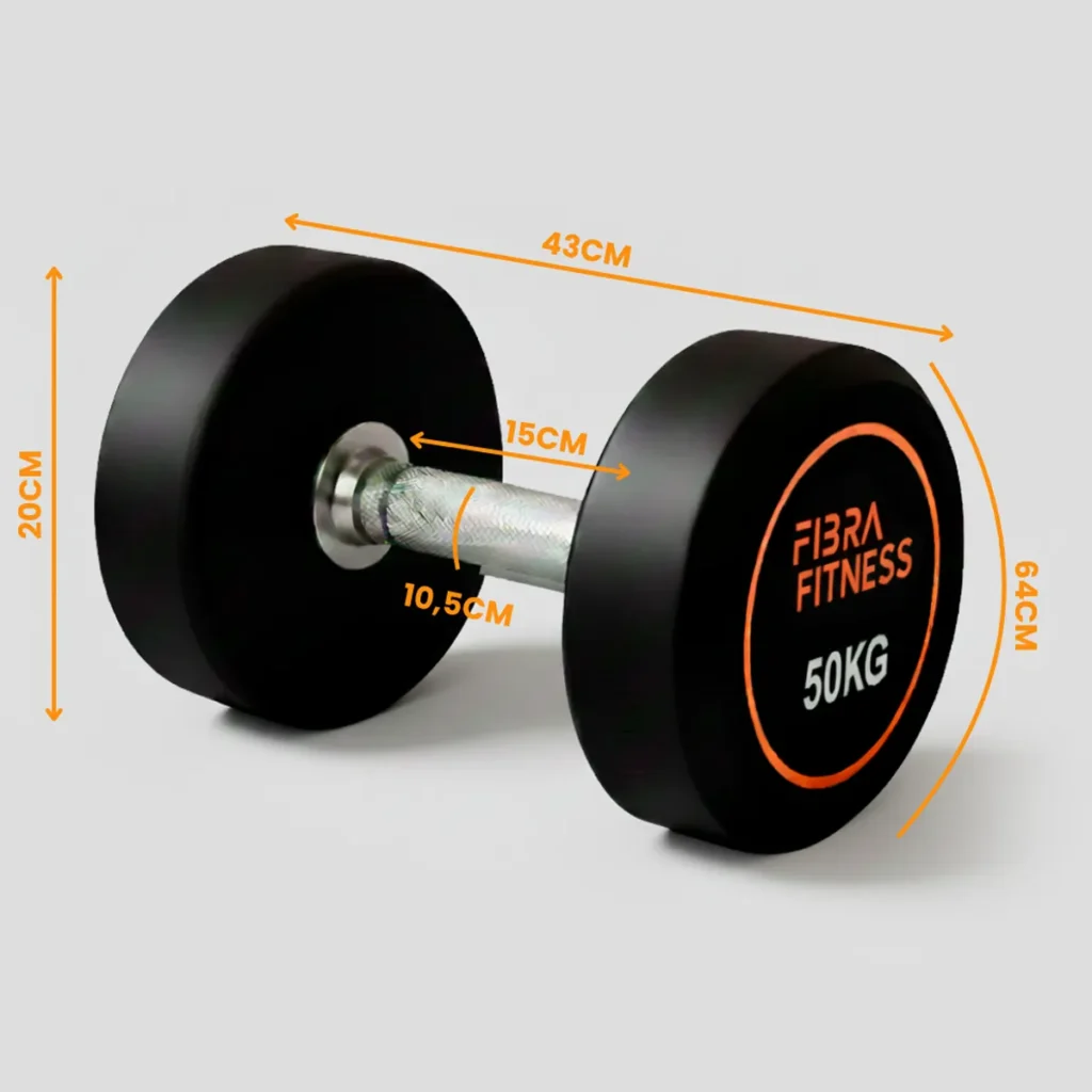 Mancuerna engomada 50 kg