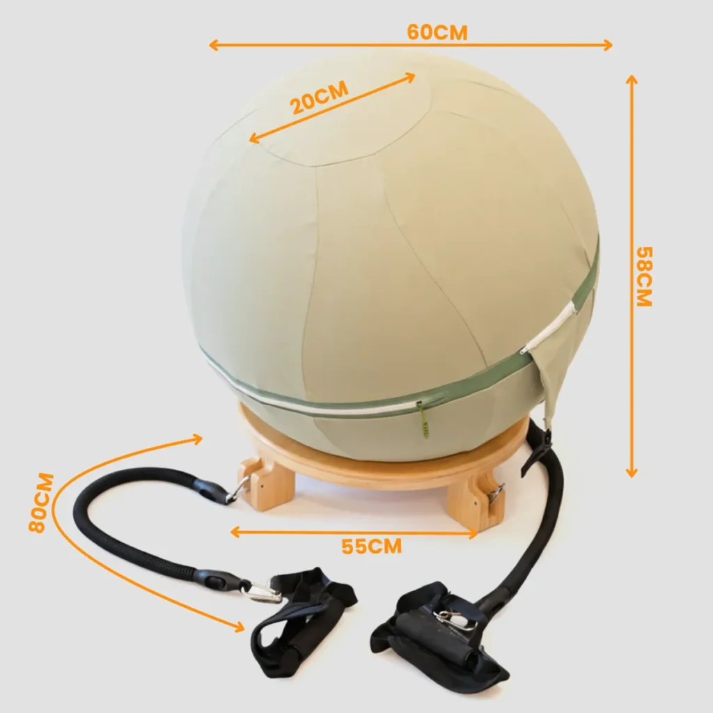 Pelota de yoga con base 50 cm