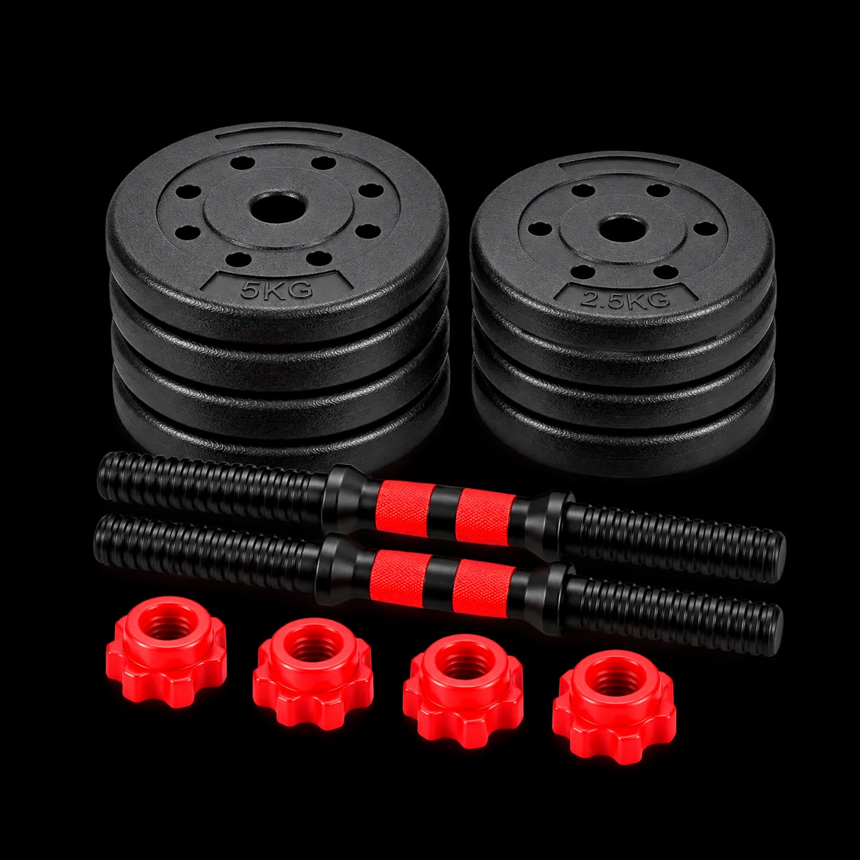 Kit mancuernas 30 kg | 8 discos
